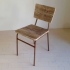 鉄と古材のシャビーシックな椅子
